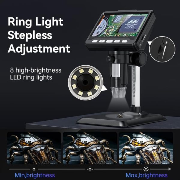 Microscope, LCD Digital Coin Microscope 1000x - Image 2